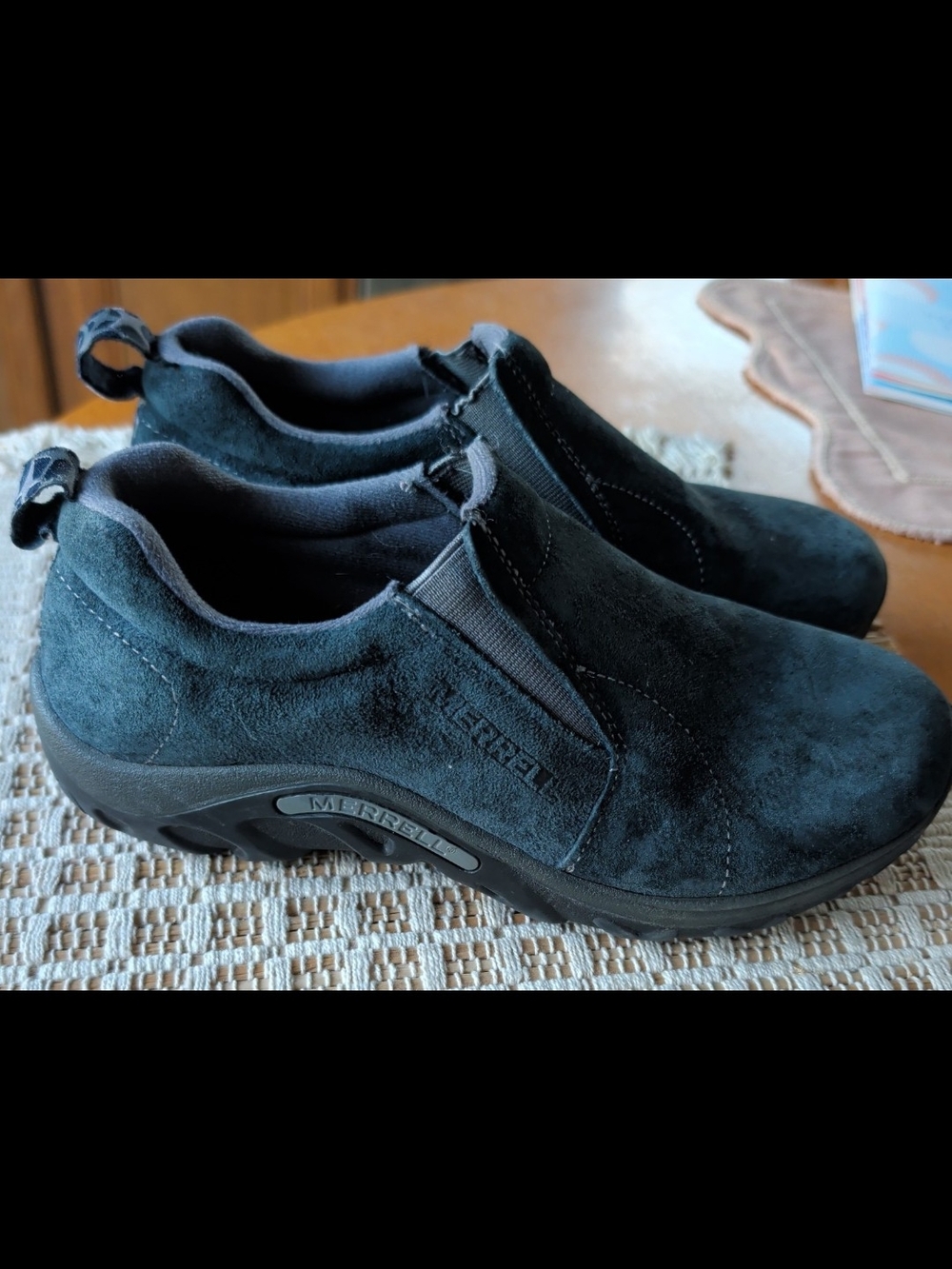 Merrell Jungle Moc Suede Slip On Hiking Shoes Youth Sz 4.5